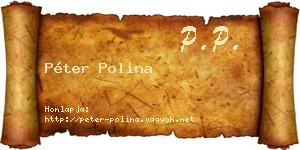 Péter Polina névjegykártya